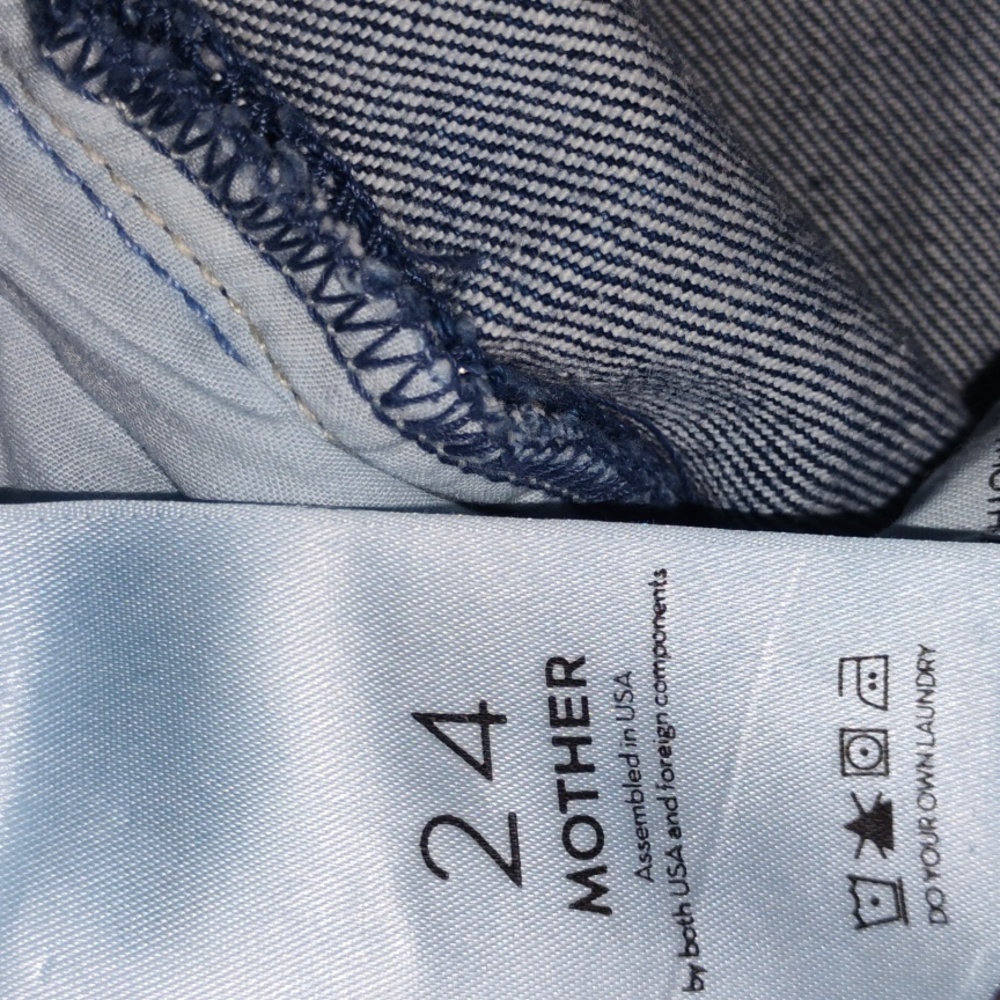MOTHER High-Rise Women's Jeans in Light Blue Denim - Picture 9 of 16